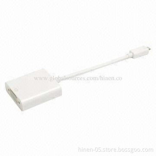 MHL 2.0 to VGA adapter, C an convert MHL AV signal to VGA video and stereo audio signal